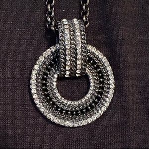 Lia Sophia Rotunda Crystal in Hematite - necklace and bracelet